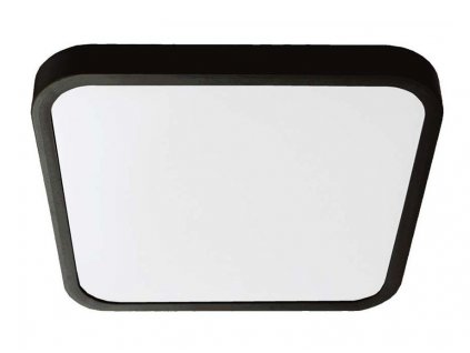 Černé přisazené LED svítidlo čtvercové 18W IP44