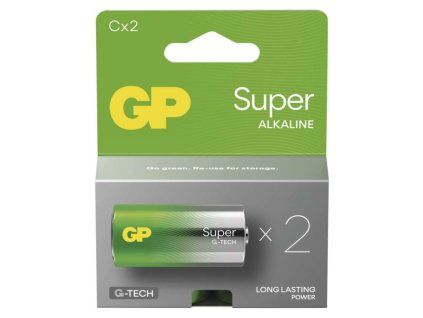 Alkalická baterie GP Super C (LR14), 2 ks
