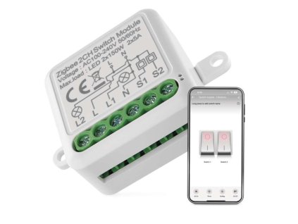GoSmart modul spínací IP-2102SZ, ZigBee, 2-kanálový