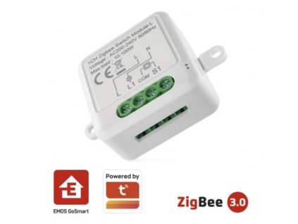 GoSmart modul spínací IP-2103SZ, ZigBee, 1-kanálový (nevyžaduje N vodič)