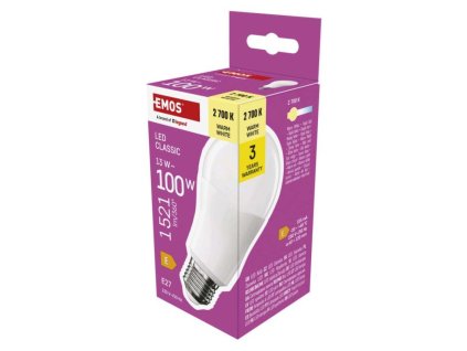LED žárovka Classic A60 / E27 / 13 W (100 W) / 1521 lm / teplá bílá