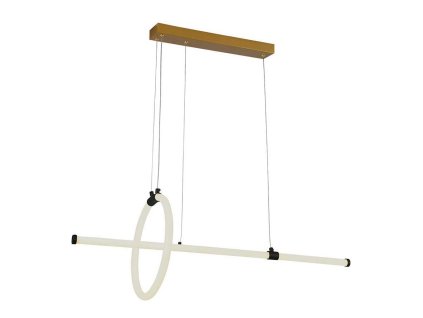 Černé závěsné LED svítidlo designové 86cm 16W
