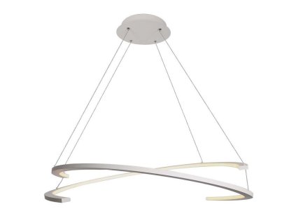 Bílé závěsné LED svítidlo designové 84cm 48W stmívatelné
