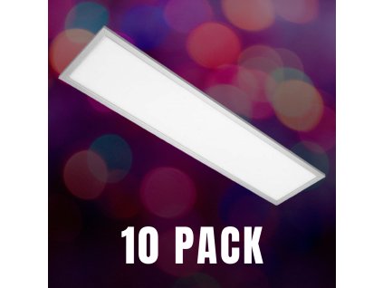 Stříbrný podhledový LED panel 300 x 1200mm 40W Premium, BALENÍ 10 KUSŮ