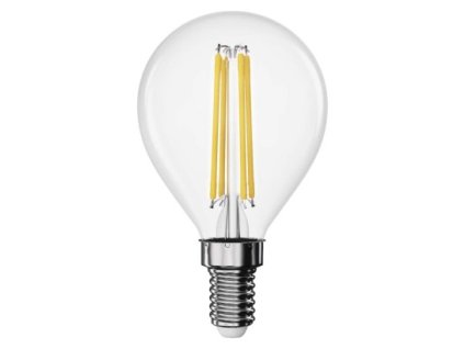 LED žárovka Filament Mini Globe / E14 / 3,4 W (40 W) / 470 lm / teplá bílá