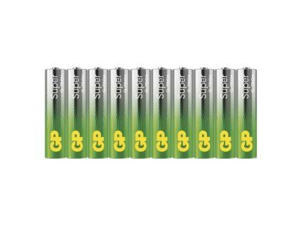 Alkalická baterie GP Super Alkaline AAA (LR03), 10 ks