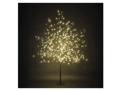 LED svítící stromek, 120 cm, venkovní i vnitřní, teplá bílá, časovač
