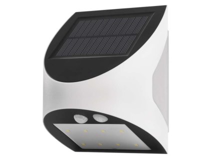 Solární LED svítidlo LUMI s pohybovým čidlem, bílé, neutrální bílá