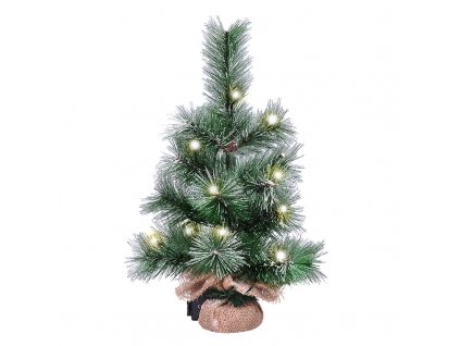 Solight vánoční stromek 45cm, 15LED, 3x AA, IP44 časovač