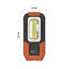 COB LED pracovní svítilna P3888, 180 lm, 3× AAA