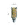 LED žárovka do digestoře Classic JC / E14 / 4,5 W (40 W) / 465 lm / teplá bílá