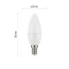 LED žárovka True Light svíčka / E14 / 4,2 W (40 W) / 470 lm / teplá bílá