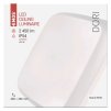 LED přisazené svítidlo Dori, čtvercové bílé 24,5W n.b.,IP54