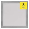 LED přisazené svítidlo NEXXO, čtvercové, stříbrné, 12,5W, se změnou CCT