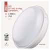 LED přisazené svítidlo QARI, kruhové bílé 20W neutrální b., IP65