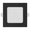 LED vestavné svítidlo NEXXO, čtvercové, černé, 7W, se změnou CCT