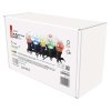 LED světelný řetěz – 10x párty žárovky, 5 m, venkovní i vnitřní, multicolor
