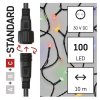 Standard LED spojovací vánoční řetěz, 10 m, venkovní i vnitřní, multicolor
