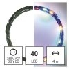 LED vánoční nano řetěz zelený, 4 m, venkovní i vnitřní, multicolor, časovač