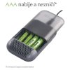 Ultra-rychlá nabíječka baterií GP Charge 10 S491 + 4× AA