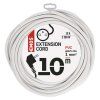 Prodlužovací kabel 10 m / 1 zásuvka / bílý / PVC / 1 mm2