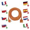 Prodlužovací kabel 25 m / 1 zásuvka / oranžový / PVC / 230 V / 1,5 mm2