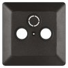 Kryt zásuvky TV+rozhlas+satelit, antracit