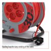 Prodlužovací kabel na bubnu 30 m / 4 zásuvky / červený / PVC / 230 V / 1 mm2