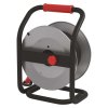 Venkovní prodlužovací kabel na bubnu 25 m / 4 zásuvky / černý / guma / 230 V / 1,5 mm2