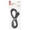 Flexo šňůra PVC 3× 1,5mm2, 2m, černá