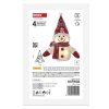 LED vánoční sněhulák svítící, 25 cm, 3x AAA, vnitřní, teplá bílá