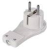 Vidlice úhlová pro prodlužovací kabel, bílá