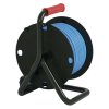 Počasí odolný prodluž. kabel na bubnu 25 m / 4 zásuvky / modrý / PVC / 230 V / 1,5 mm2