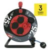 Počasí odolný prodluž. kabel na bubnu 25 m / 4 zásuvky / modrý / PVC / 230 V / 1,5 mm2