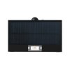 Černé LED nástěnné solární svítidlo s pohybovým čidlem 3W IP65