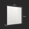 Bílý podhledový LED panel 600 x 600mm 40W 120lm/W, BALENÍ 10 KUSŮ