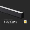 Černé lineární závěsné LED svítidlo 40W CCT Premium