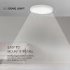 Bílé přisazené LED svítidlo kulaté 24W IP44