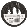 Venkovní prodlužovací kabel SCHUKO 10 m / 1 zásuvka / černý / guma-neopren / 250 V / 2,5 mm2
