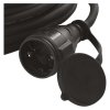 Venkovní prodlužovací kabel SCHUKO 10 m / 1 zásuvka / černý / guma-neopren / 250 V / 2,5 mm2