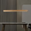 Lineární závěsné LED svítidlo s dřevěným dekorem 12W