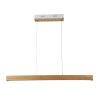 Lineární závěsné LED svítidlo s dřevěným dekorem 12W