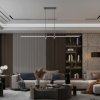 Černé závěsné LED svítidlo designové 80cm 19W