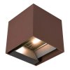 Corten LED fasádní solární svítidlo hranaté s pohybovým čidlem 9W IP65