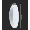 Bílé LED stropní svítidlo kulaté 495mm 30/60W CCT s DO