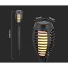 Solární zahradní LED svítidlo zapichovací s imitací plamene 1W, balení 4ks