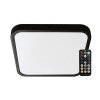 Černé přisazené LED svítidlo čtvercové 295x295mm 18W IP44 Premium s pohybovým MW čidlem a DO