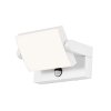 Bílé fasádní LED svítidlo náklopné s pohybovým čidlem 17W IP65