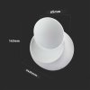 Bílé LED nástěnné svítidlo nastavitelné designové 5W