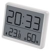 Digitální teploměr s vlhkoměrem, bezdrátové čidlo, budík, datum E6210